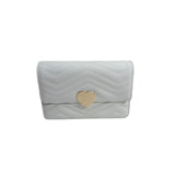 Leather Envelope Bag with Chain Strap for Women
