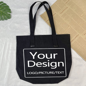 Eco Foldable Shopper Bag Beige Print Canvas Tote Bag Unisex Travel