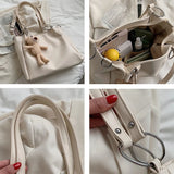 Women's Large Capacity Tote Bag High Street Casual PU Leather Handbag