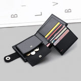 Magnetic Buckle Wallet With Zipper Multi-Layer for Daily Use