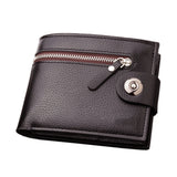 Magnetic Buckle Wallet With Zipper Multi-Layer for Daily Use