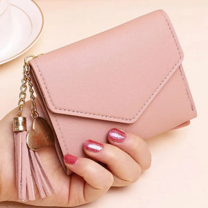 Short Tassel Wallet Female Mini Wallets Lovely Purse