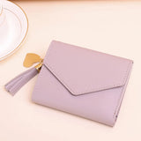 Short Tassel Wallet Female Mini Wallets Lovely Purse
