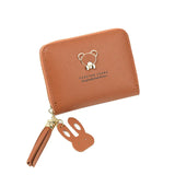 Short Tassel Wallet Mini Purse for Women Students Lovely Small Wallet