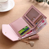 Short Tassel Wallet Women Purse Mini Wallets Students Lovely Purse