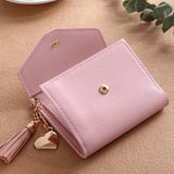 Short Tassel Wallet Women Purse Mini Wallets Students Lovely Purse