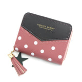 Short Women Wallets Love Tassel Hasp Coin Purse Card Holder Female Clutch Money