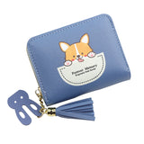Short Women Wallets Love Tassel Hasp Coin Purse Card Holder Female Clutch