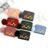 Women Wallets Tassel Hasp Coin Purse Card Holder Clutch Money Bag PU Leather Zip