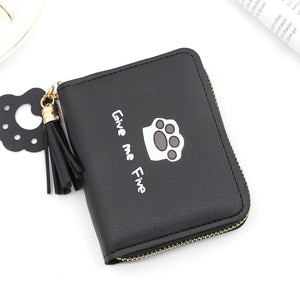 Women Wallet Love Tassel Hasp Coin Purse Card Holder Female Clutch Money Bag