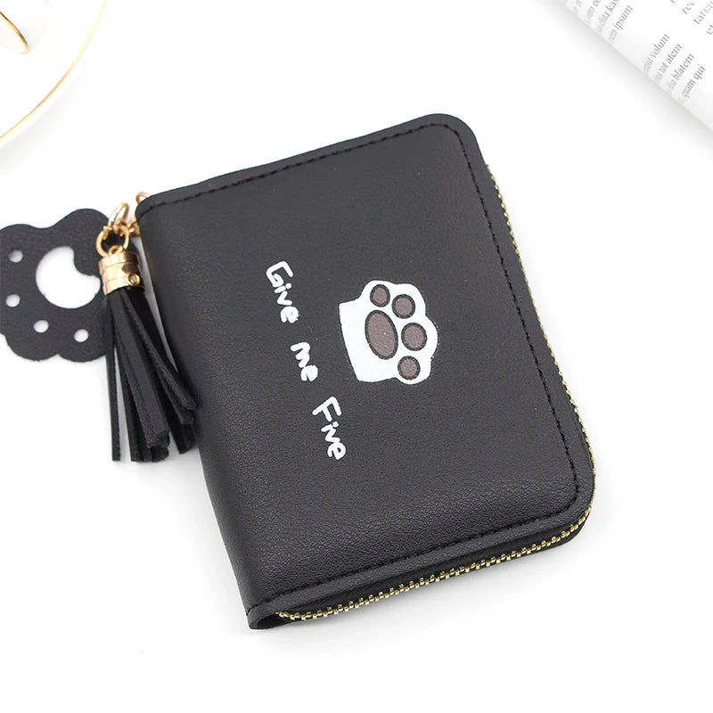 Women Wallet Love Tassel Hasp Coin Purse Card Holder Female Clutch Money Bag
