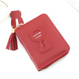 Short Women Wallets Tassel Hasp Coin Purse Clutch