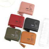 Short Women Wallets Love Tassel Hasp Coin Purse Card Holder Female Clutch Money