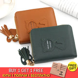 Short Women Wallets Tassel Hasp Coin Purse Clutch