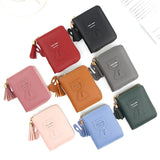 Short Women Wallets Tassel Hasp Coin Purse Clutch