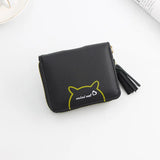 Short Women Wallets Love Tassel Hasp Coin Purse Card Holder Female