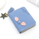 Short Women Wallets Love Tassel Hasp Coin Purse Card Holder Clutch