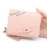 Short Women Wallets Love Tassel Hasp Coin Purse Card Holder Clutch