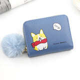 Short Women Wallets Love Tassel Hasp Coin Purse Card Holder