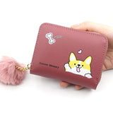 Short Women Wallets Love Tassel Hasp Coin Purse Card Holder