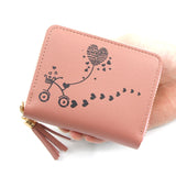 Short Women Wallets Tassel Hasp Coin Purse Female Clutch