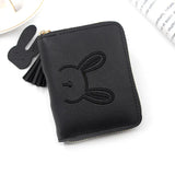 Short Women Wallets Tassel Hasp Coin Purse Card Holder Clutch Money Bag