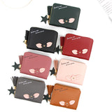 Short Women Wallets Love Tassel Hasp Coin Purse Card Holder Clutch