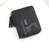 Short Women Wallets Love Tassel Hasp Coin Purse Card Holder Female Clutch Money