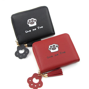 Women Wallet Love Tassel Hasp Coin Purse Card Holder Female Clutch Money Bag