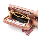Short Women Wallets Love Tassel Hasp Coin Purse Card Holder Female Clutch Money