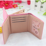 Small Fresh Women's Wallet Three-Fold Zero Wallet