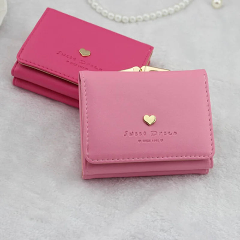 Small Fresh Women's Wallet Three-Fold Zero Wallet