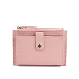 Short Zipper Wallet for Women with Card Slots
