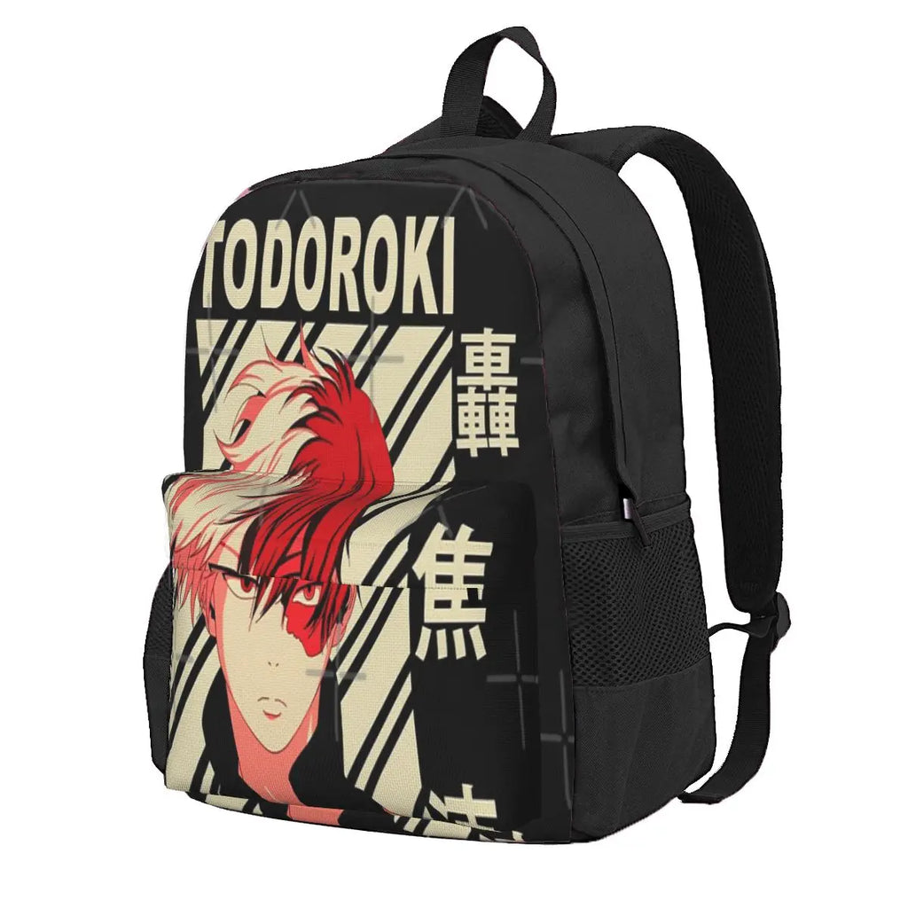 Shoto Todoroki - Vintage Art Backpacks Men's Backpacks Bags For Women