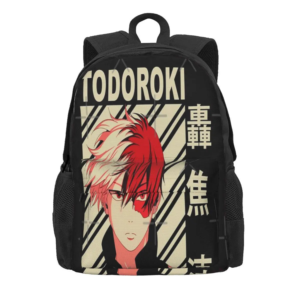 Shoto Todoroki - Vintage Art Backpacks Men's Backpacks Bags For Women