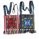 Vintage Ethnic Shoulder Bag Embroidery Boho Hippie Tassel Tote