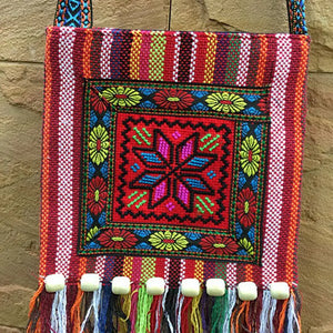 Vintage Ethnic Shoulder Bag Embroidery Boho Hippie Tassel Tote
