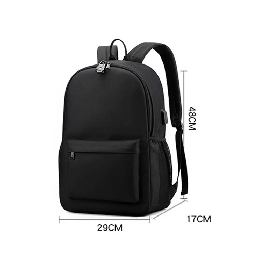 School Shoulder Backpack with Lock & USB Port B88