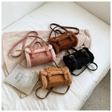 Plush Small Square Shoulder Bag for Women