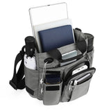 Men's Shoulder Bag Zipper Tote Briefcase Crossbody Laptop Bag