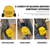 Canvas Shoulder Bag Casual Satchel Girls Zipper Crossbody Purse