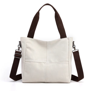 Canvas Shoulder Bag Casual Messenger Handbag