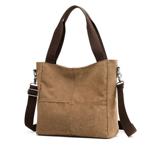 Canvas Shoulder Bag Casual Messenger Handbag