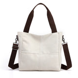 Canvas Shoulder Bag Casual Messenger Handbag