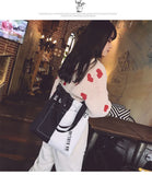 Canvas Shoulder Bag Casual Style Combination Material