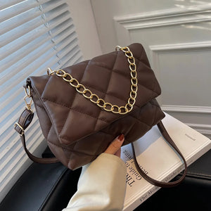 Shoulder Crossbody Bag for Women Retro PU Leather Handbag