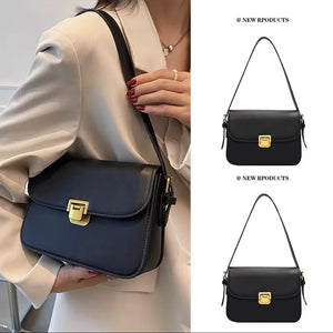 Women's Shoulder Bag Solid Crossbody Bag PU Leather Messenger Bag