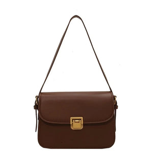 Women's Shoulder Bag Solid Crossbody Bag PU Leather Messenger Bag