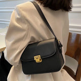Women's Shoulder Bag Solid Crossbody Bag PU Leather Messenger Bag