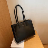 Women Shoulder Bag Large Capacity PU Leather Handbag High Handle Bags